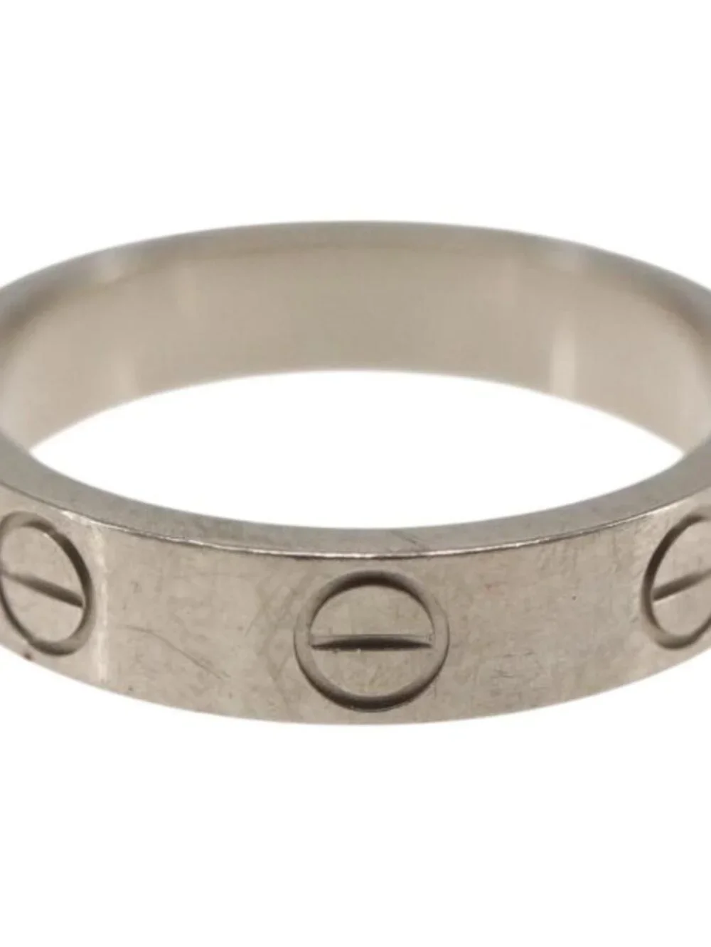 CARTIER Mini Love Ring 18K Gold(750) Silver Auth 162882SM